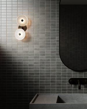 Coral Duo Rod (Off Centred) Wall Light