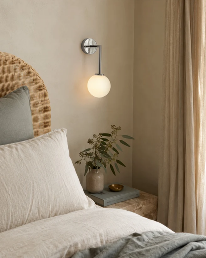 Orb Long Arm Wall Light
