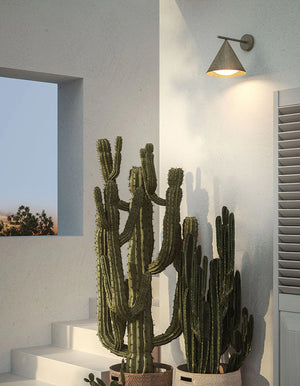 Cone Straight Outdoor Wall Light