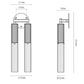 Flume Alabaster Double Wall Light