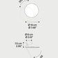 Puzzle Round Ceiling/Wall Light