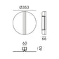 Split Round Wall Light