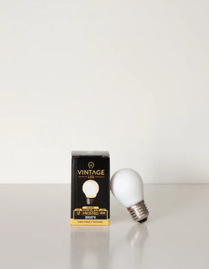 Fancy Round E27 Frosted 4W 3000K Bulb
